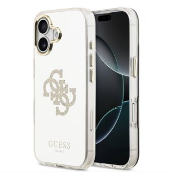 Obal Guess PC/TPU Mirror 4G Glitter Logo MagSafe Apple iPhone 17 GUHMP17SHMR4GDG zlatý