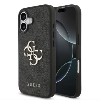 Obal Guess PU 4G Metal Logo Apple iPhone 17 GUHCP17S4GMGGR sivý