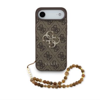 Obal Guess PU 4G Metal Logo Strap Apple iPhone Air GUHCP17MP4GMGSW hnedý