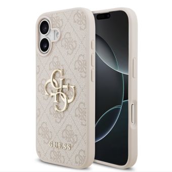 Obal Guess PU 4G Metal Logo Apple iPhone 17 GUHCP17S4GMGPI ružový