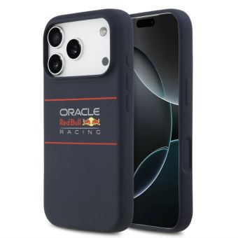 Obal Red Bull Silicone Horizontal Logo MagSafe Apple iPhone 17 Pro RBHMP17L24SIHSRV modrý