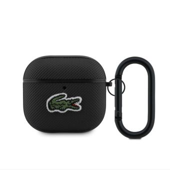 Obal Lacoste Petit Pique Croc Logo Patch Apple AirPods 4 LCA4PVCK čierny