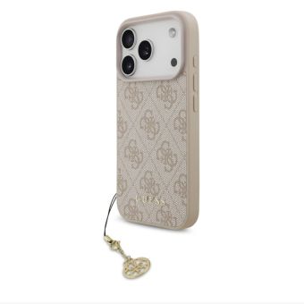 Obal Guess 4G Charm Apple iPhone 17 Pro GUHMP17LGF4GCP ružový