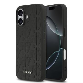 Obal DKNY PU Leather Grid Pattern Magsafe Apple iPhone 17 DKHMP17SPSGPHMK čierny