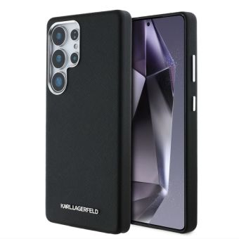 Obal Karl Lagerfeld PU Saffiano Metal Logo and Frame Samsung Galaxy S25 Ultra 5G S938 KLHMS25LPSAFWMCK čierny