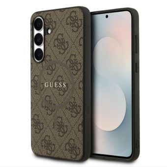 Obal Guess PU Leather 4G Colored Ring MagSafe Samsung Galaxy S25 FE 5G S731 GUHMS25FEG4GFRW hnedý