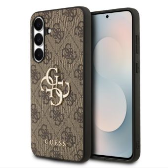 Obal Guess PU 4G Metal Logo Samsung Galaxy S25 FE 5G S731 GUHCS25FE4GMGBR hnedý