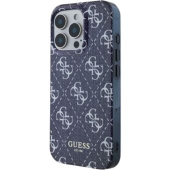 Obal Guess IML Denim Effect MagSafe Apple iPhone 16 Pro Max GUHMP16XHJ4PWD Dark Blue