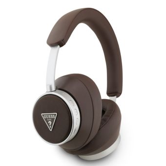 Guess PU Saffiano Triangle Logo ENC bezdrôtové slúchadlá GUBHC15PGMRTRW hnedé