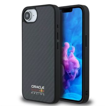 Obal Red Bull Carbon Shiny Logo MagSafe Apple iPhone 16e RBHMPSE424CFILSK čierny