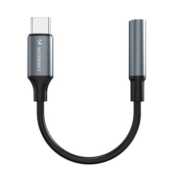 Wozinsky WACM-01, USB-C/3.5mm Mini jack adaptér, čierny