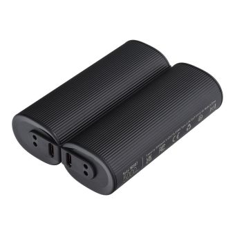 VEGER W0587, Powerbanka/zohrievač rúk, 2x 5000 mAh 2,4A, čierna (2ks)