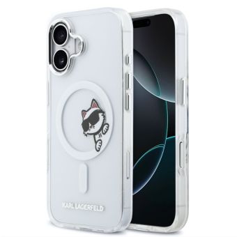 Obal Karl Lagerfeld IML Choupette Peekaboo MagSafe Apple iPhone 17 KLHMP17S6HCPSCT transparentný