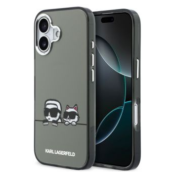 Obal Karl Lagerfeld IML K&CH Heads Logo MagSafe Apple iPhone 17 KLHMP17S6HPKACK čierny