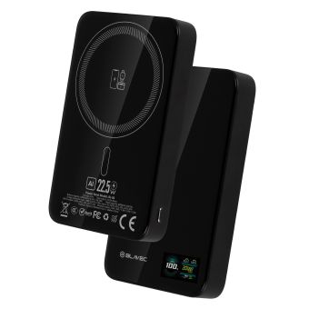 Blavec Slim Magsafe Powerbank BJ-04, 10000 mAh Slim 22,5W 3v1, čierna