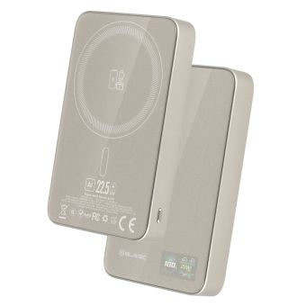 Blavec Slim Magsafe Powerbank BJ-04, 10000 mAh Slim 22,5W 3v1, zlatá