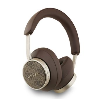 Guess PU Leather 4G Classic Logo ENC bezdrôtové slúchadlá GUBHC15P4MRSCW hnedé