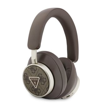 Guess PU 4G Triangle Logo ENC bezdrôtové slúchadlá GUBHC15P4MRCTW hnedé