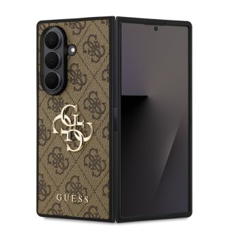 Obal Guess PU 4G Metal Logo Samsung Galaxy Z Fold7 5G F966 GUHCZFD74GMGBR hnedý