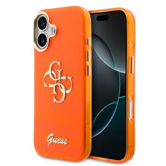 Obal Guess IML 4G Script Metal Logo Apple iPhone 17 GUHCP17S5HC4MLSO oranžový