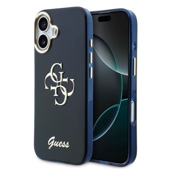 Obal Guess IML 4G Script Metal Logo Apple iPhone 17 GUHCP17S5HC4MLSB modrý