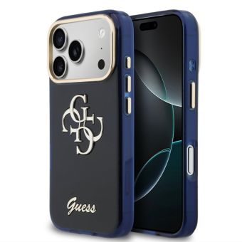 Obal Guess IML 4G Script Metal Logo Apple iPhone 17 Pro Max GUHCP17X5HC4MLSB modrý