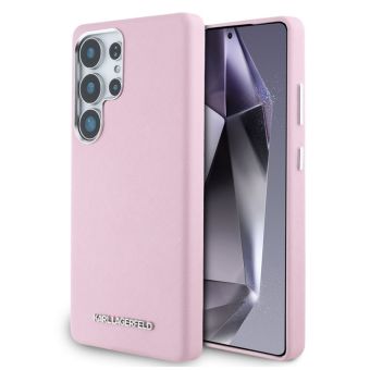 Obal Karl Lagerfeld PU Saffiano Metal Logo and Frame Samsung Galaxy S25 Ultra 5G S938 KLHMS25LPSAFWMCP ružový