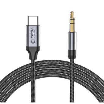 Tech-Protect UltraBoost Audio, USB-C/3.5mm mini jack, 1m, čierny