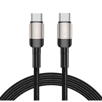 Tech-Protect UltraBoost Evo, USB-C/USB-C PD 100W 5A, 2m, čierny