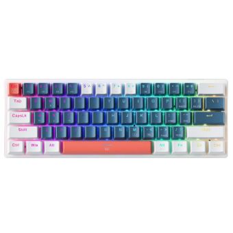 Machenike K500-B61 Brown Switch, drôtová mechanická klávesnica, modro biela