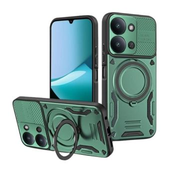 Obal Defender Magsafe Ring Xiaomi Redmi 15C/POCO C85 zelený