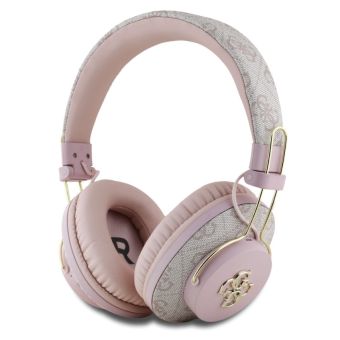 Guess PU 4G Metal Logo ENC bezdrôtové slúchadlá GUBHS72P4FC4MP ružové