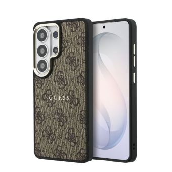 Obal Guess PU Leather 4G Gold Frame Magnetic Samsung Galaxy S26 Ultra 5G S948 GUHMS26LP4MSEGCW hnedý