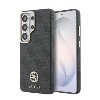 Obal Guess PU Leather 4G Strass Logo Gold Frame Magnetic Samsung Galaxy S26 Ultra 5G S948 GUHMS26LP4GRMDEK čierny