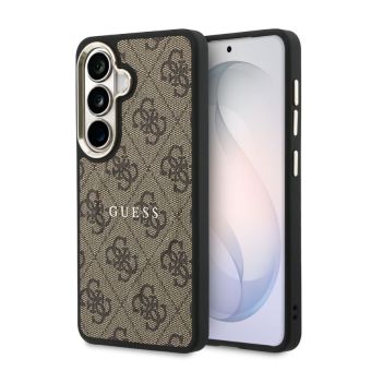 Obal Guess PU Leather 4G Gold Frame Magnetic Samsung Galaxy S26 5G S942 GUHMS26SP4MSEGCW hnedý