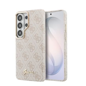 Obal Guess PU 4G Script Metal Logo Magnetic Samsung Galaxy S26 Ultra 5G S948 GUHMS26L5P4FWMSP ružový