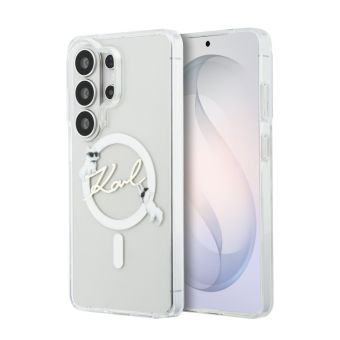 Obal Karl Lagerfeld IML Choupette Karl Script Logo Magnetic Samsung Galaxy S26 Ultra 5G S948 KLHMS26L5HKSCAH transparentný