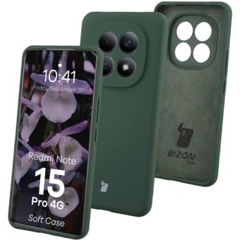Obal Bizon Soft Xiaomi Redmi Note 15 Pro 4G zelený