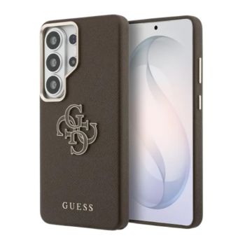 Obal Guess PU 4G Resin Metal Logo Samsung Galaxy S26 5G S942 GUHCS26S5PS4RGGW hnedý