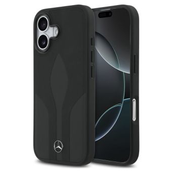 Obal Mercedes Leather The Move MagSafe Apple iPhone 17 MEHMP17S25ROLAUK čierny