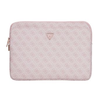 Guess PU 4G Triangle Logo obal na notebook 14" GUCS14ZP4DPTP ružový