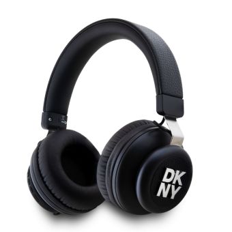 DKNY PU Leather Stack Logo Bluetooth Stereo Headphone DKBHS6PUSLK čierne
