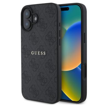 Obal Guess PU 4G Classic Logo MagSafe Apple iPhone 16 Plus GUHMP16MG4GFROK čierny