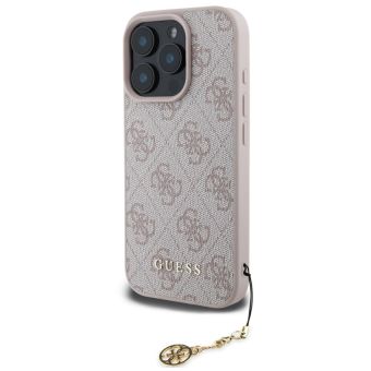 Obal Guess 4G Charm Apple iPhone 16 Pro Max GUHCP16XGF4GCP ružový