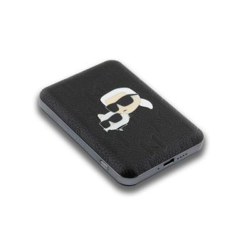 Karl Lagerfeld Embossed K&CH Heads MagSafe Powerbanka 5000mAh KLPB5FPGKSKCHK čierna