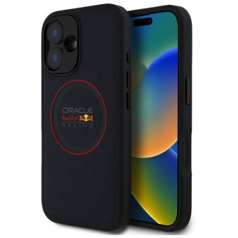 Obal Red Bull PU Leather Red Ring MagSafe Apple iPhone 16 Plus RBHMP16M24PUILVR modrý