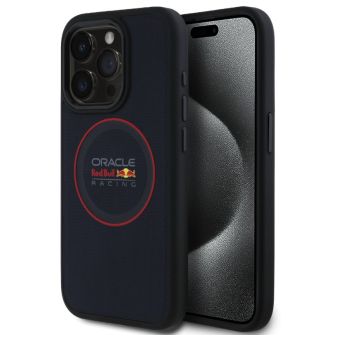 Obal Red Bull PU Leahter Red Ring MagSafe Apple iPhone 15 Pro Max RBHMP15X24PUILVR modrý