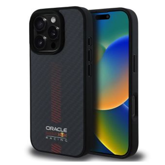 Obal Red Bull Carbon Powerbar MagSafe Apple iPhone 16 Pro Max RBHMP16X24CFGSMK čierny