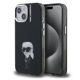 Obal Karl Lagerfeld IML Aquarelle Karl Apple iPhone 15 KLHCP15SHMKIAQK čierny