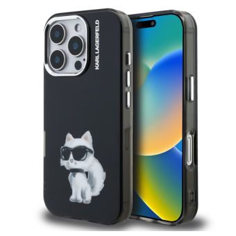 Obal Karl Lagerfeld IML Aquarelle Choupette Apple iPhone 15 Pro Max KLHCP15XHMCHAQK čierny